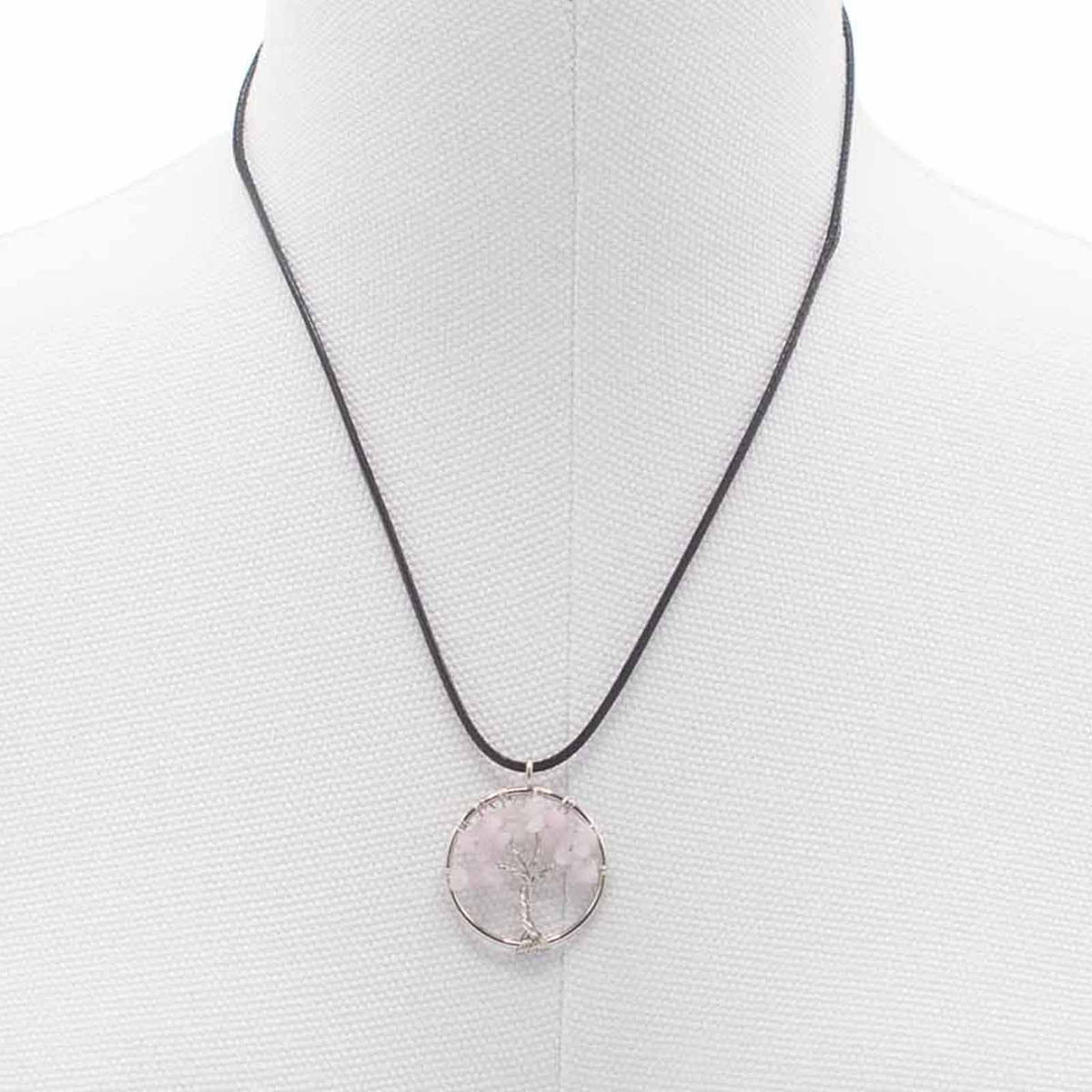 Tree of Life Pendant, Rose Quartz — view 5 of 6
