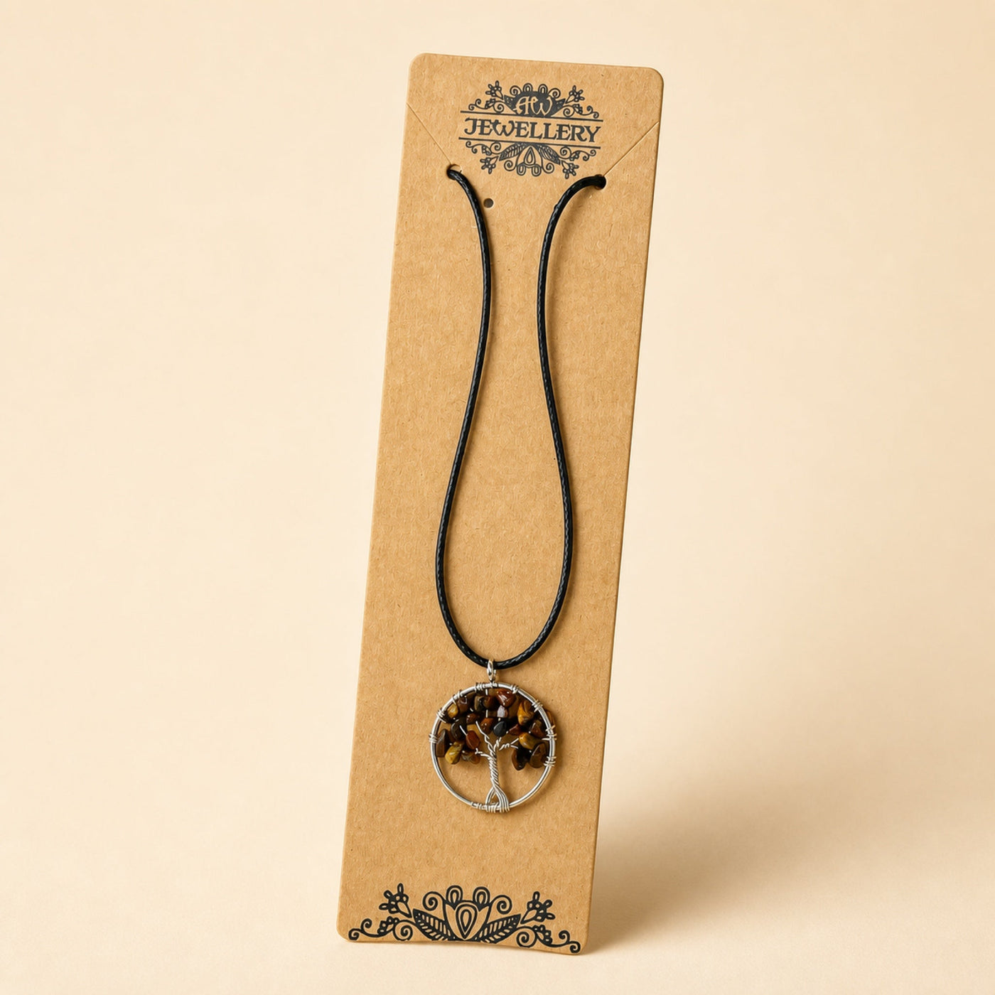 Tree of Life Pendant, Tiger's Eye