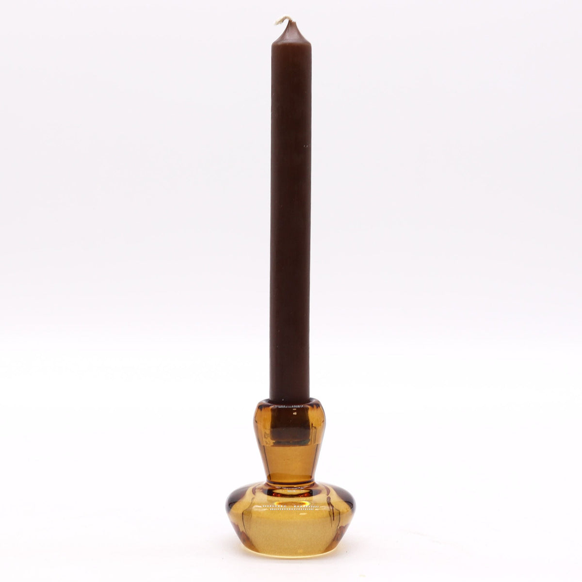 Mushroom Candle Holder, antique amber — view 2 of 4