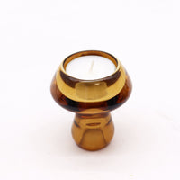 Mushroom Candle Holder, antique amber — view 3 of 4