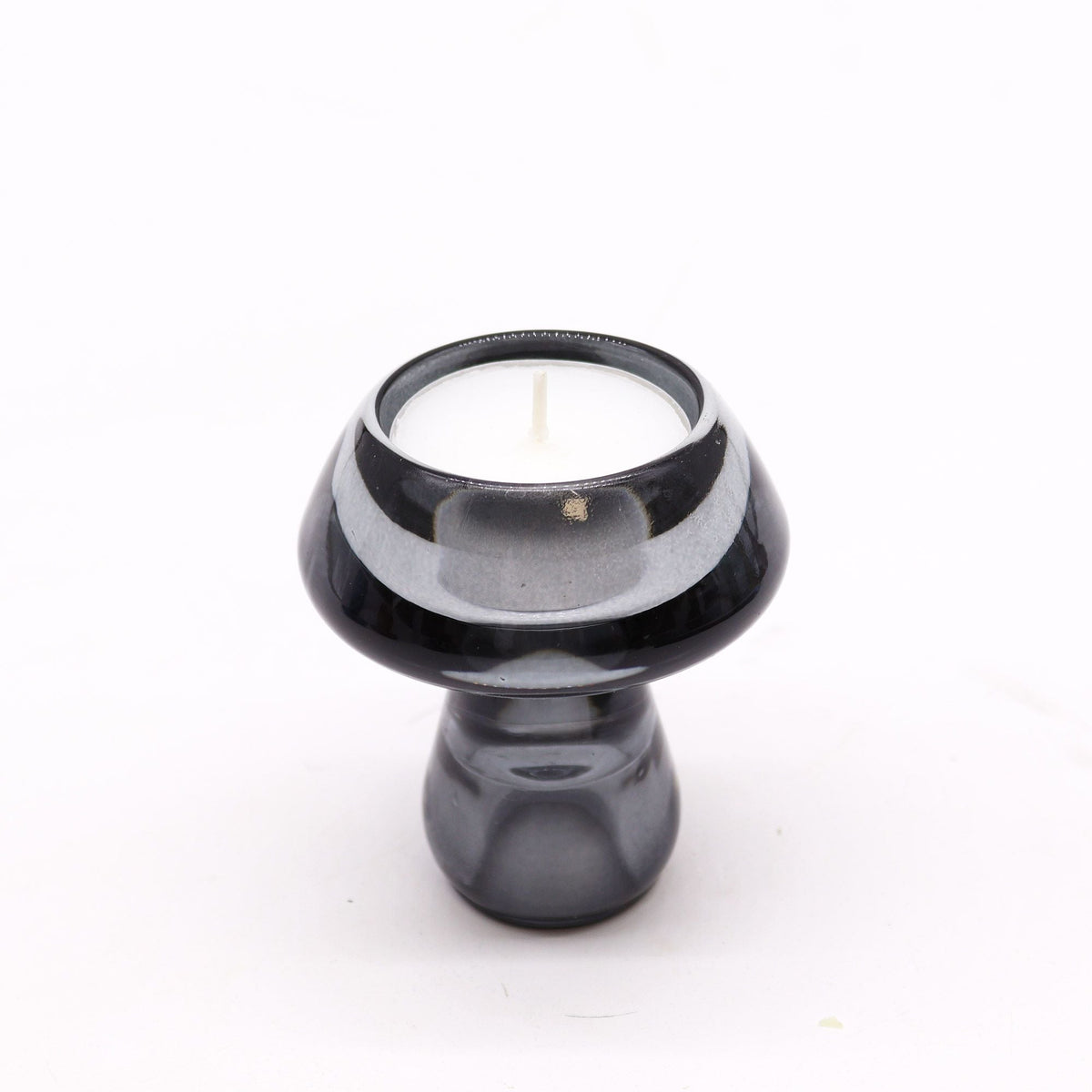 Mushroom Candle Holder, midnight grey — view 4 of 4