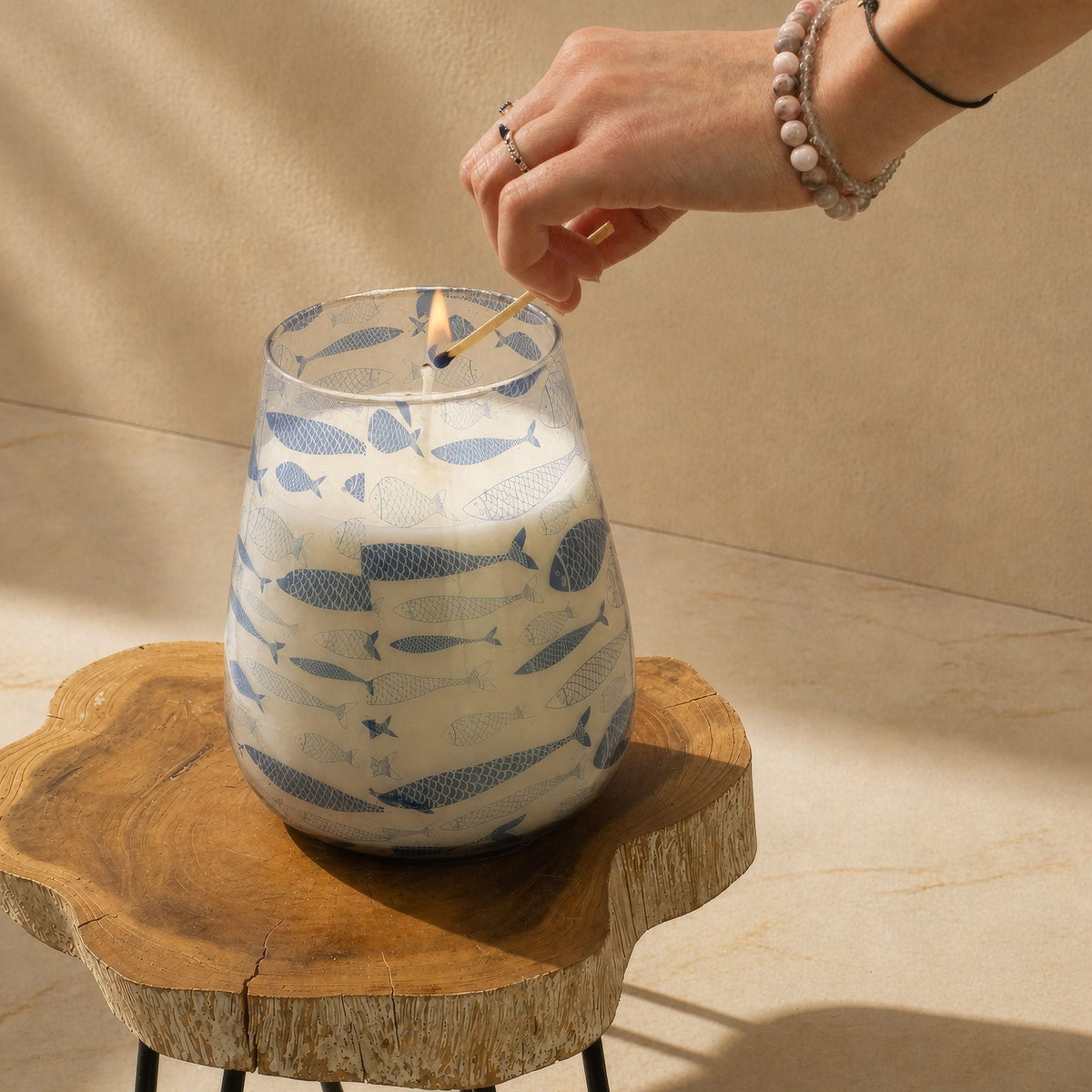 Seabreeze Tall Glass Jar Candle — view 6 of 6