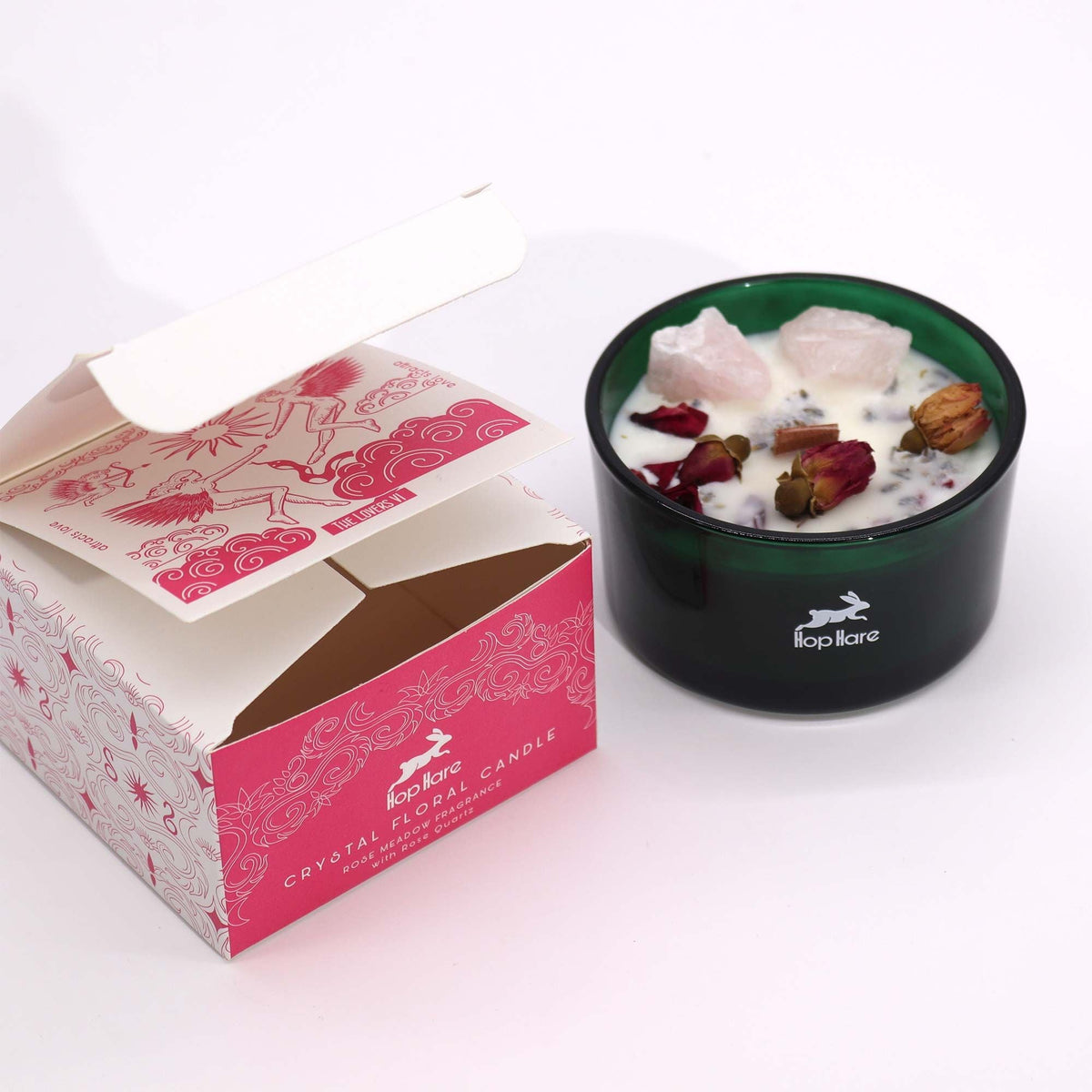 The Lovers Crystal Flower Candle — view 3 of 8