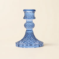 Vintage Candle Holder, royal blue