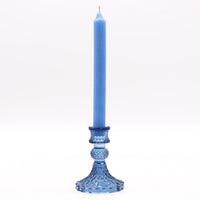 Vintage Candle Holder, royal blue — view 2 of 3