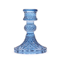 Vintage Candle Holder, royal blue — view 3 of 3