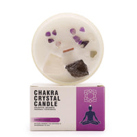 Chakra Crystal Candle, Crown, Ocean Breeze — view 2 of 6