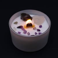 Chakra Crystal Candle, Crown, Ocean Breeze — view 3 of 6