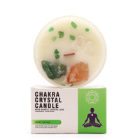 Chakra Crystal Candle, Heart, Rose Musk — view 2 of 6
