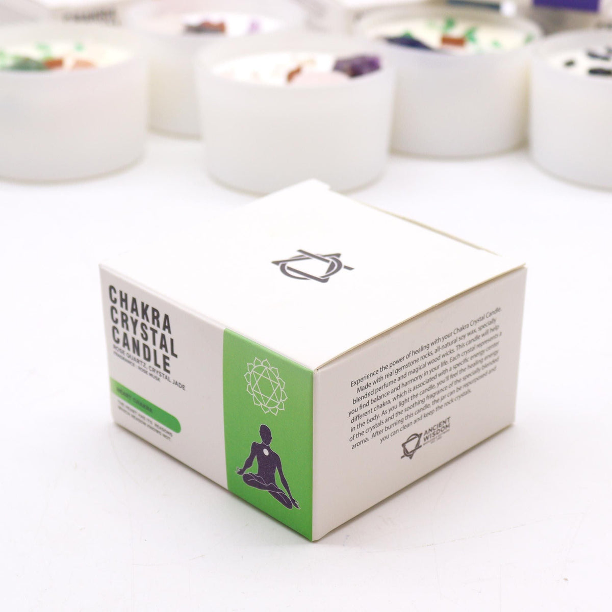 Chakra Crystal Candle, Heart, Rose Musk — view 5 of 6