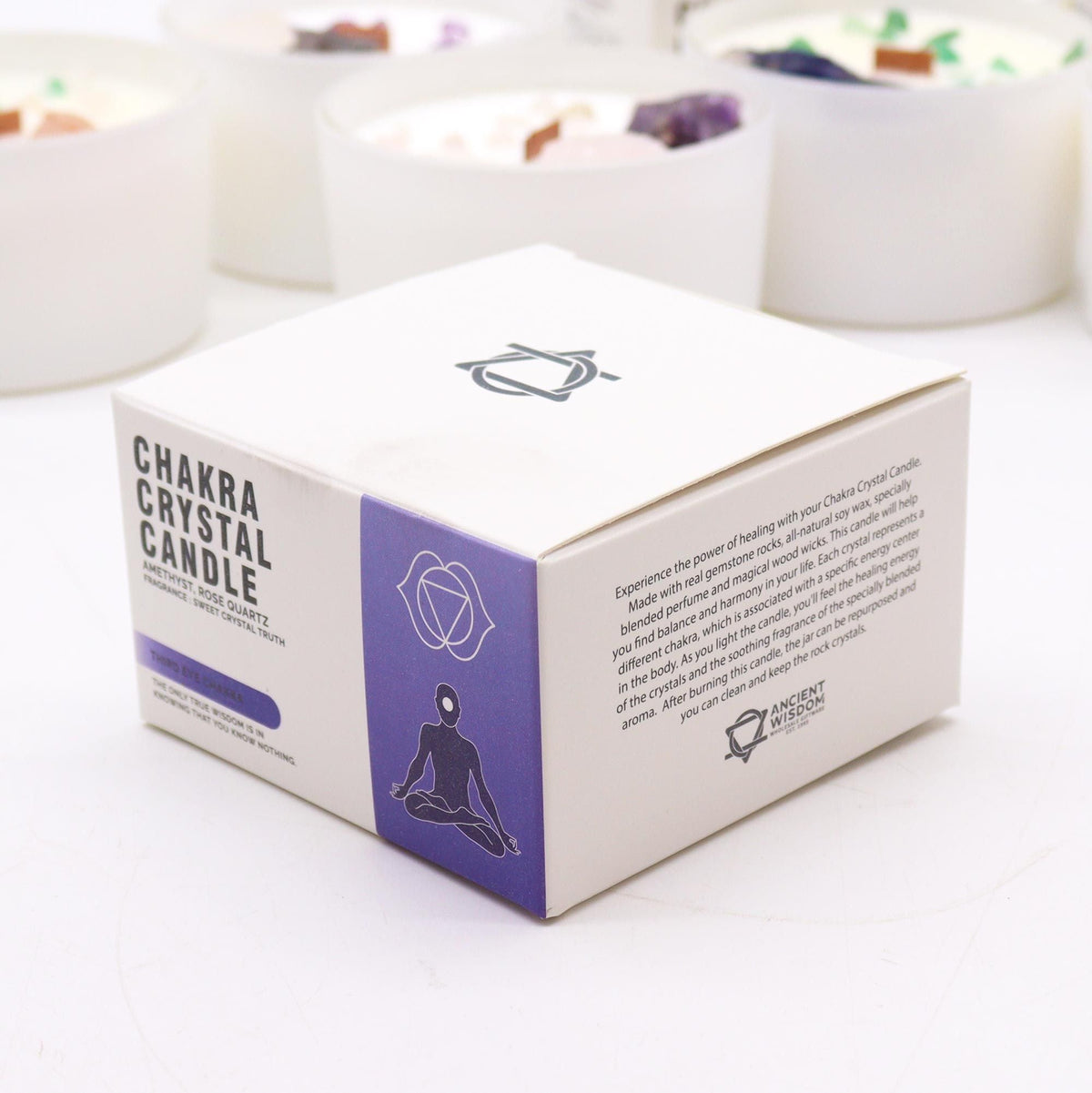 Chakra Crystal Candle, Third Eye, Sweet Crystal Truth — view 5 of 6