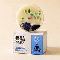Chakra Crystal Candle, Throat, Gentle Reasons