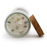 Spell Candle, Cleansing, White Jasper & Sage — view 2 of 7