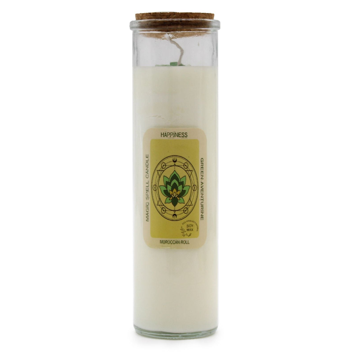 Spell Candle, Happiness, Green Aventurine & Rose — view 7 of 7