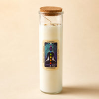 Spell Candle, Love, Rose Quartz & Jasmine