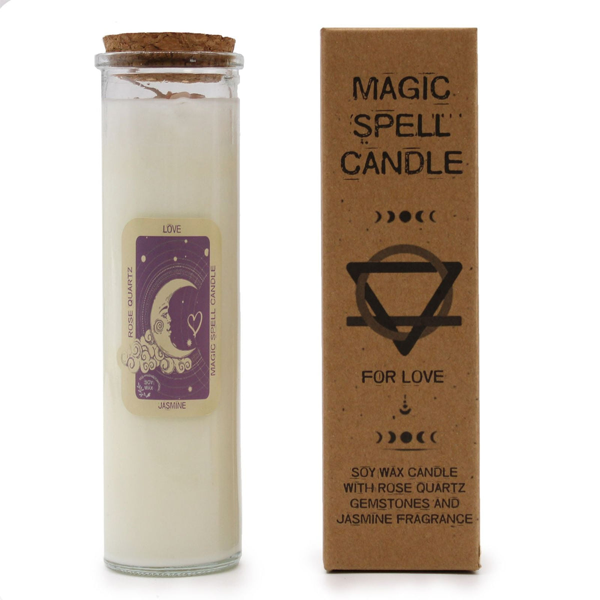 Spell Candle, Love, Rose Quartz & Jasmine — view 3 of 7