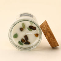 Spell Candle, Prosperity, Tiger's Eye & Aventurine