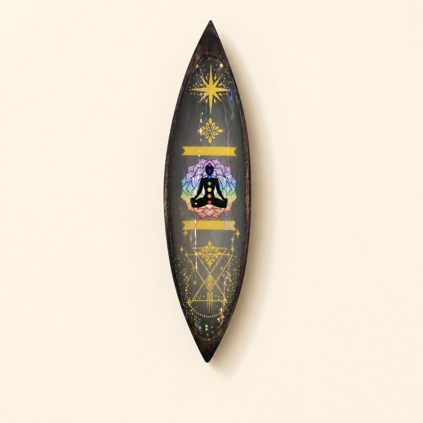 Lotus Buddha Incense Bowl, aluminium