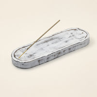 Whitewash Incense Tray, 30cm