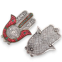Hamsa Incense Holder, red and green — view 2 of 4