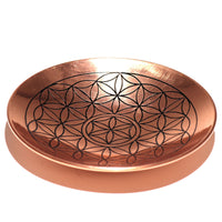 Copper Offering Plate, Flower of Life, 15cm — view 2 of 4