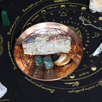 Copper Offering Plate, Flower of Life, 15cm — view 4 of 4
