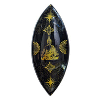 Enamel Incense Bowl, Gold & Black Buddha — view 2 of 2