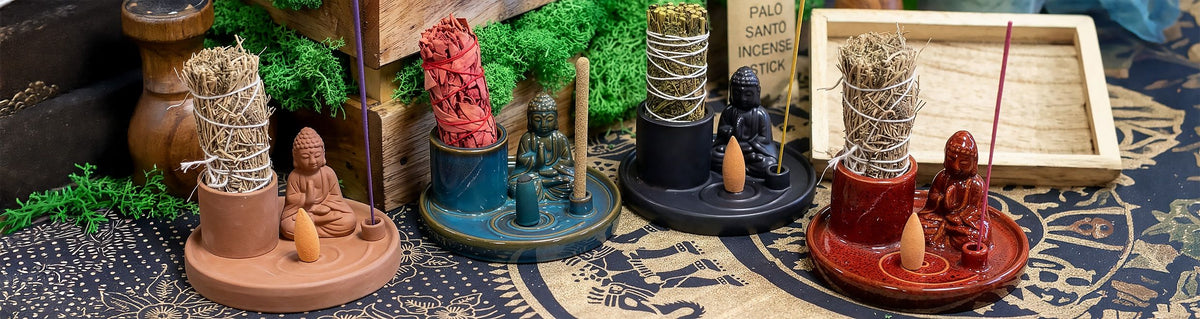 Buddha Incense Plate, Terracotta Ceramic — view 2 of 10