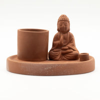 Buddha Incense Plate, Terracotta Ceramic — view 6 of 10