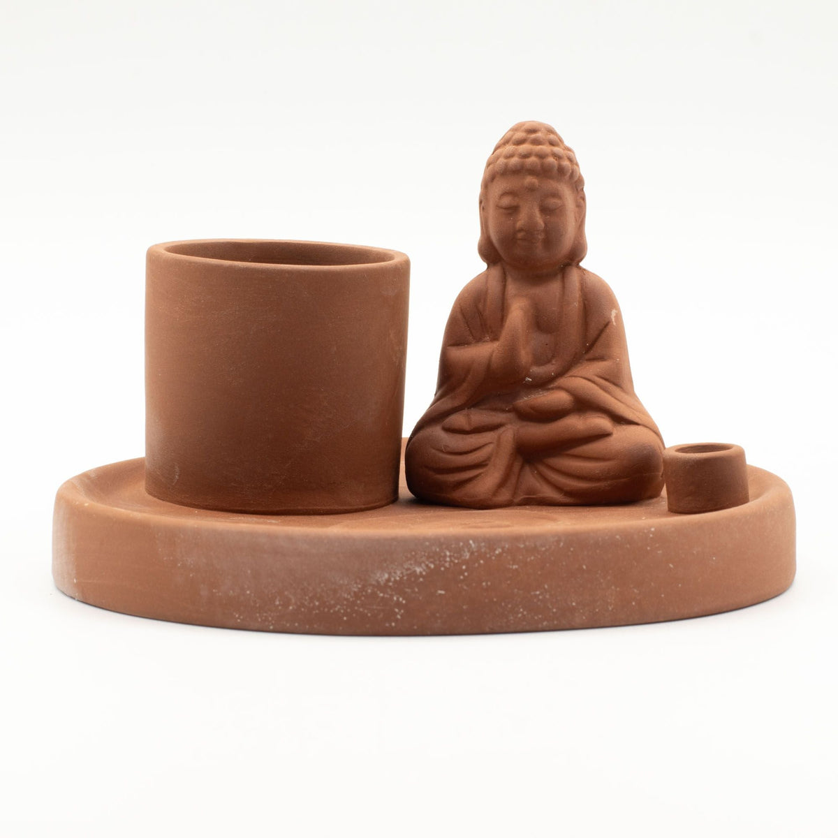Buddha Incense Plate, Terracotta Ceramic — view 9 of 10