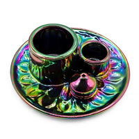 Palo Santo & Smudge Holder, Mandala, Metallic Rainbow — view 2 of 12