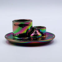 Palo Santo & Smudge Holder, Mandala, Metallic Rainbow — view 4 of 12