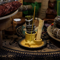 Palo Santo & Smudge Holder, Mandala, Sand & Grey — view 5 of 13