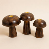Incense Cone Mushrooms, Set of 3, 8–10cm
