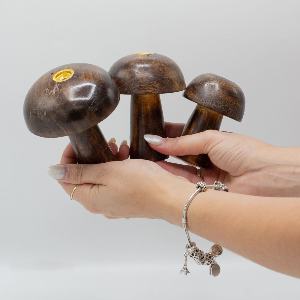 Incense Cone Mushrooms, Set of 3, 8–10cm — view 2 of 5