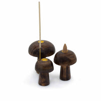 Incense Cone Mushrooms, Set of 3, 8–10cm — view 3 of 5