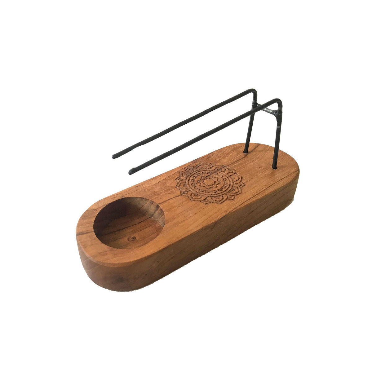 Small Palo Santo Heater, Teak & Mandala — view 2 of 2