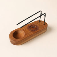 Small Palo Santo Heater, Teak & Yin Yang