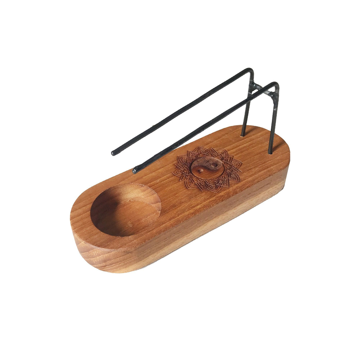 Small Palo Santo Heater, Teak & Yin Yang — view 2 of 2