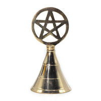Pentagram Altar Bell, brass — view 2 of 3