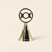 Three Moon Altar Bell, brass