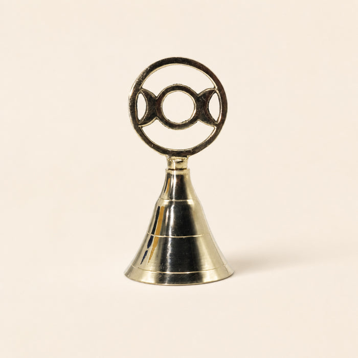 Three Moon Altar Bell, brass