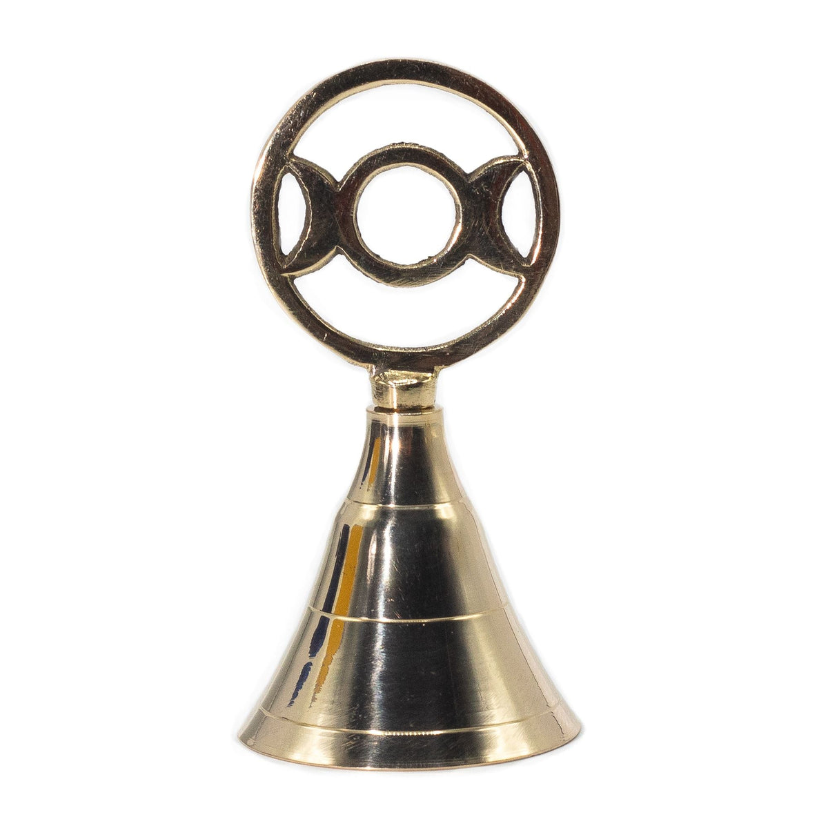 Three Moon Altar Bell, brass — view 2 of 3