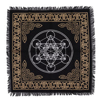 Metatron's Cube Altar Cloth, fringed — view 2 of 3