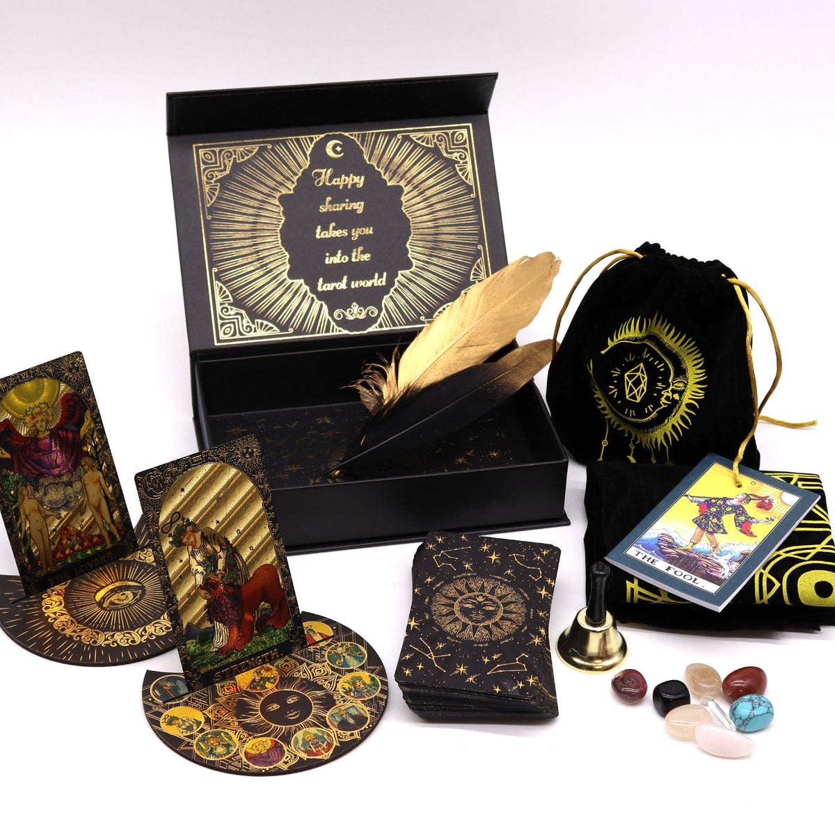 Gold Foil Tarot Gift Set with ritual tools — view 3 of 3