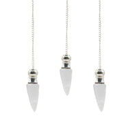 Clear Quartz Pendulum, silver plated — view 2 of 4