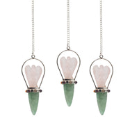 Angel Pendulum with Rose Quartz and a Chakra Band — view 2 of 4