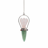 Angel Pendulum with Rose Quartz and a Chakra Band — view 3 of 4