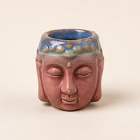 Buddha Oil Burner, rose and teal