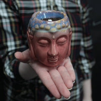 Buddha Oil Burner, rose and teal — view 4 of 4